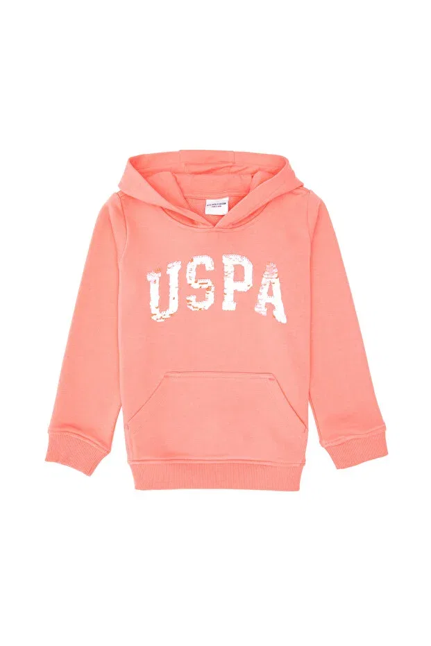 Детское худи для девочек с пайетками и вышивкой U.S. Polo Assn., Multicolor — фото 3