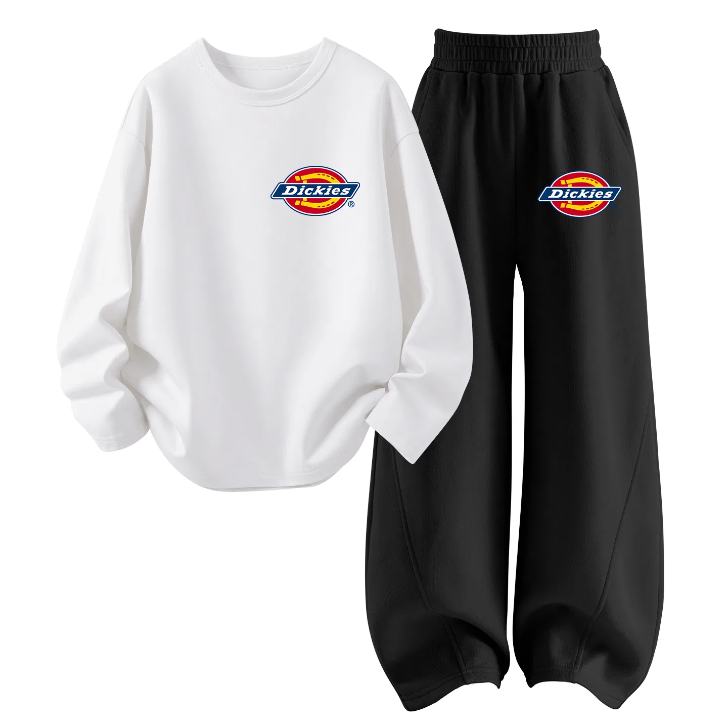 Детский комплект из футера с принтом Dickies, Sun Mountain Label Vintage Green+Sun Mountain Label K Navy Blue — фото 4