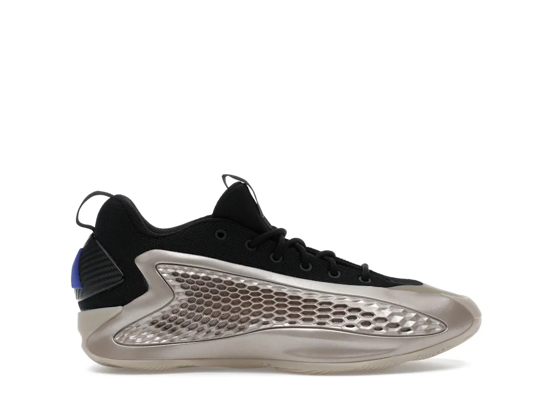 Детские кроссовки для мальчиков с перфорацией Adidas AE 1 Low, Champagne Metallic/Core Black/Lucid Blue