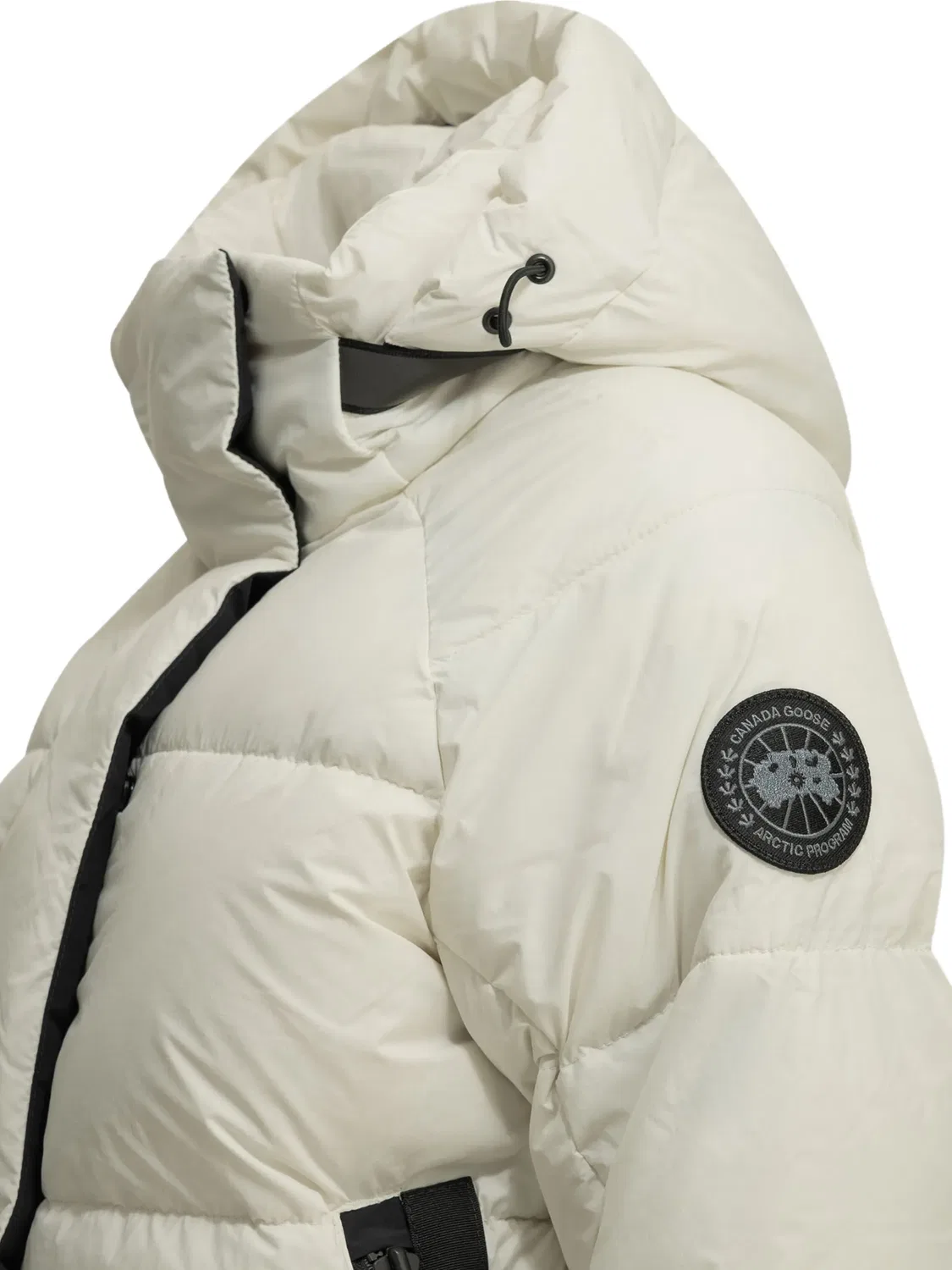 Женский пуховик нейтрального цвета Canada Goose, нейтральные — фото 3