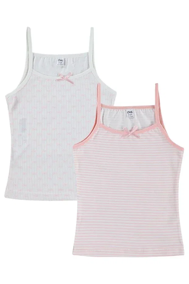 Детская майка-безрукавка для девочек с принтом Ribbon with bow accessories Civil Girls, Standard