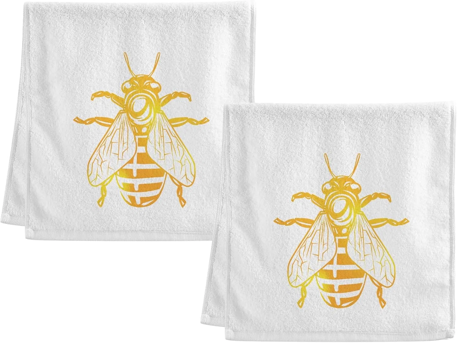 Полотенца Naanle King Bee Honey, 2 шт, 40,6x76,2 см, Белый