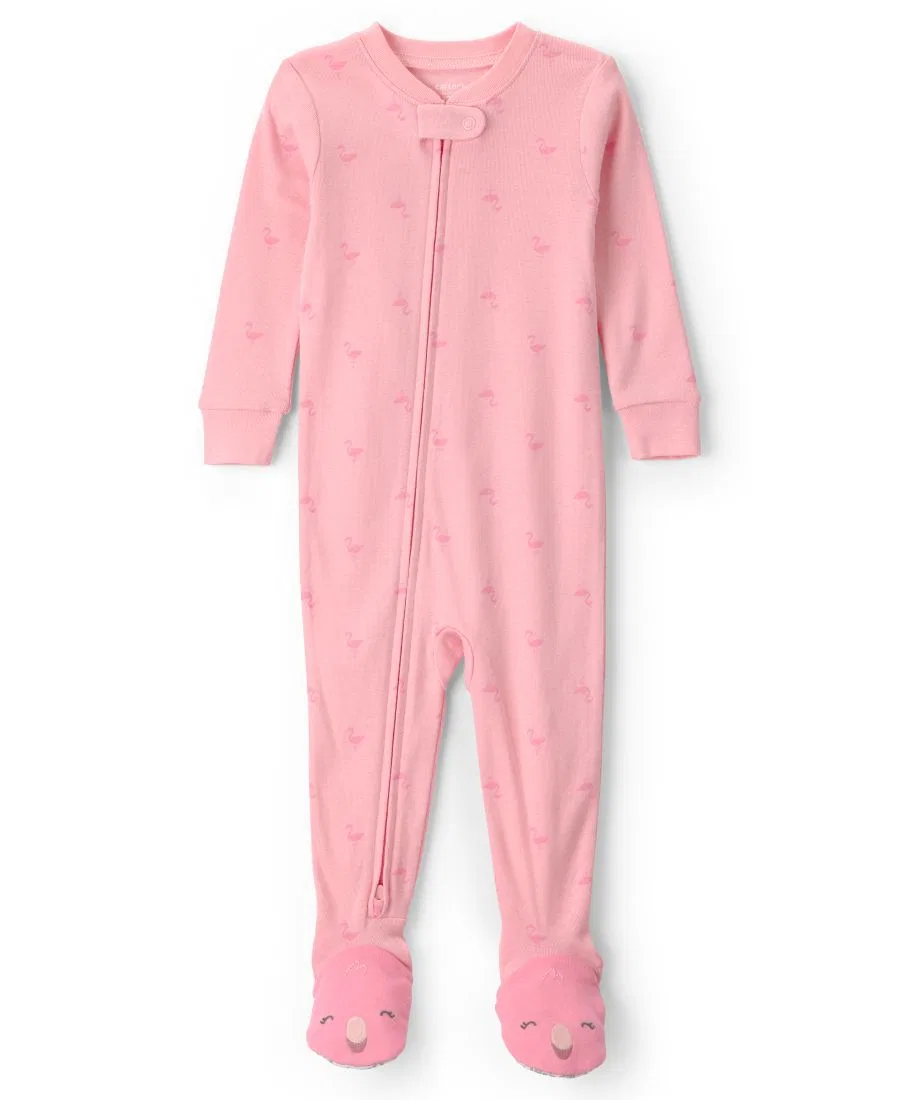 Пижама детская с длинным рукавом, с фламинго Carter's, Pink