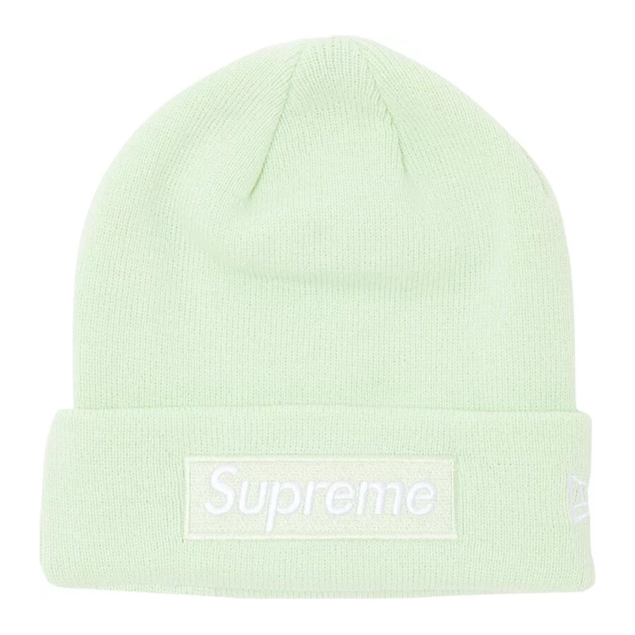 

Шапка Supreme x New Era Box Logo Beanie, белый