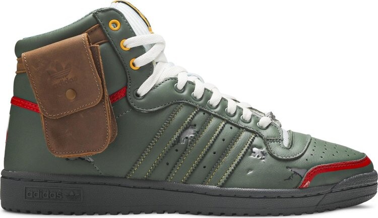 Кроссовки Adidas Star Wars x Top Ten Hi 'Boba Fett', зеленый — фото 2