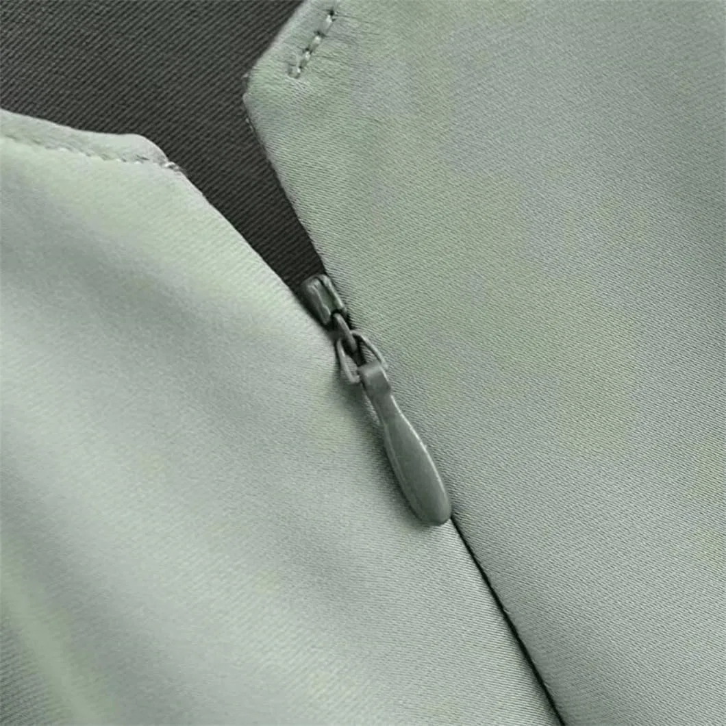 Женское летнее платье-футляр с открытой спиной Generic, Lightgreen — фото 2
