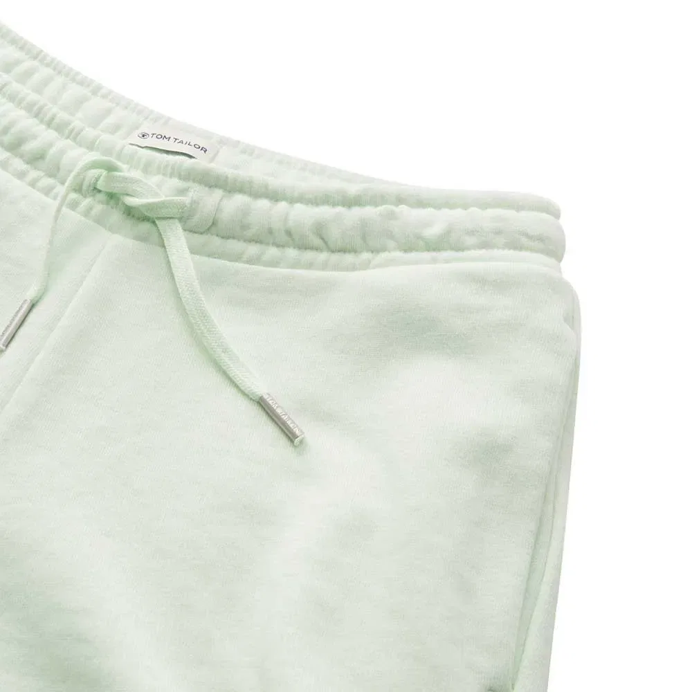 Детские спортивные шорты из хлопка с органическим хлопком Tom tailor, Green — фото 3