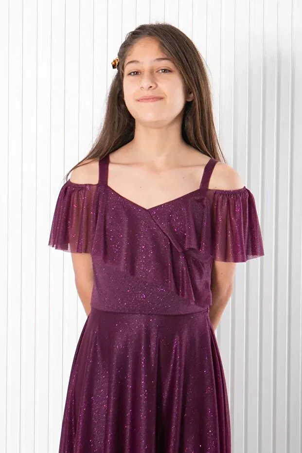Детское платье для девочек с пайетками Prom / Bridesmaid Denimini, Murdum — фото 2