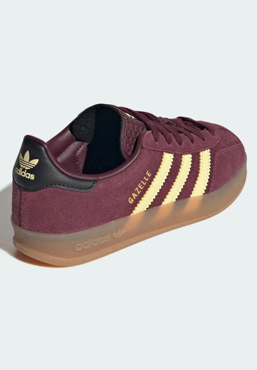 Кроссовки Gazelle для дома, унисекс Adidas Originals, Maroon Almost Yellow Gold Metallic — фото 4