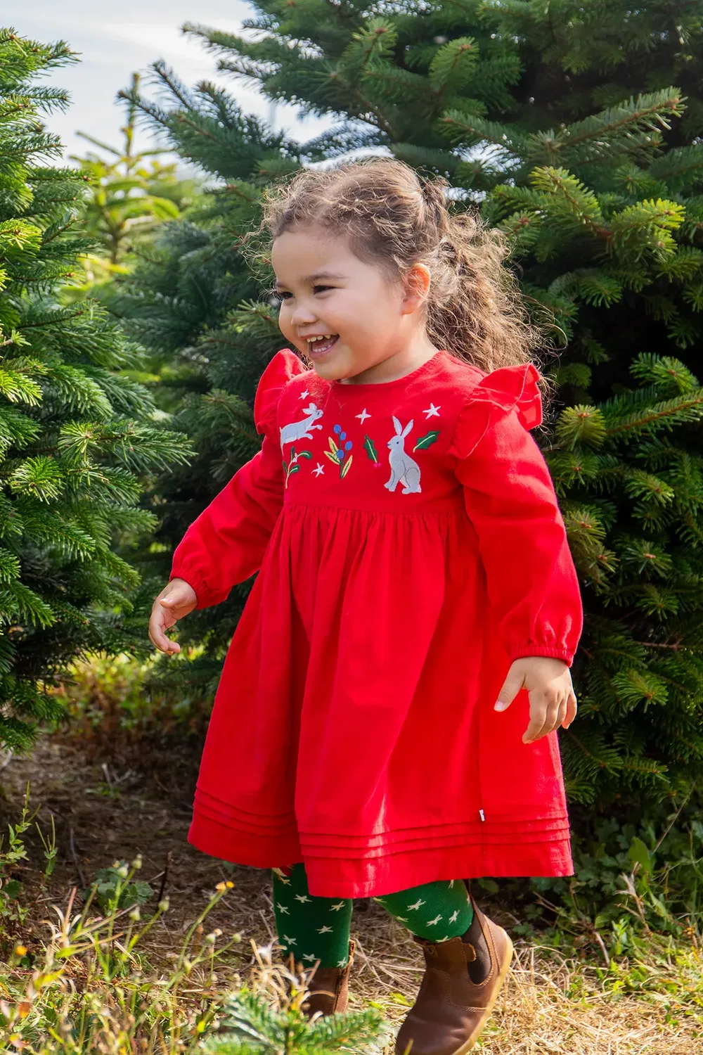 Платье из вельвета Maud Frugi, Red — фото 2
