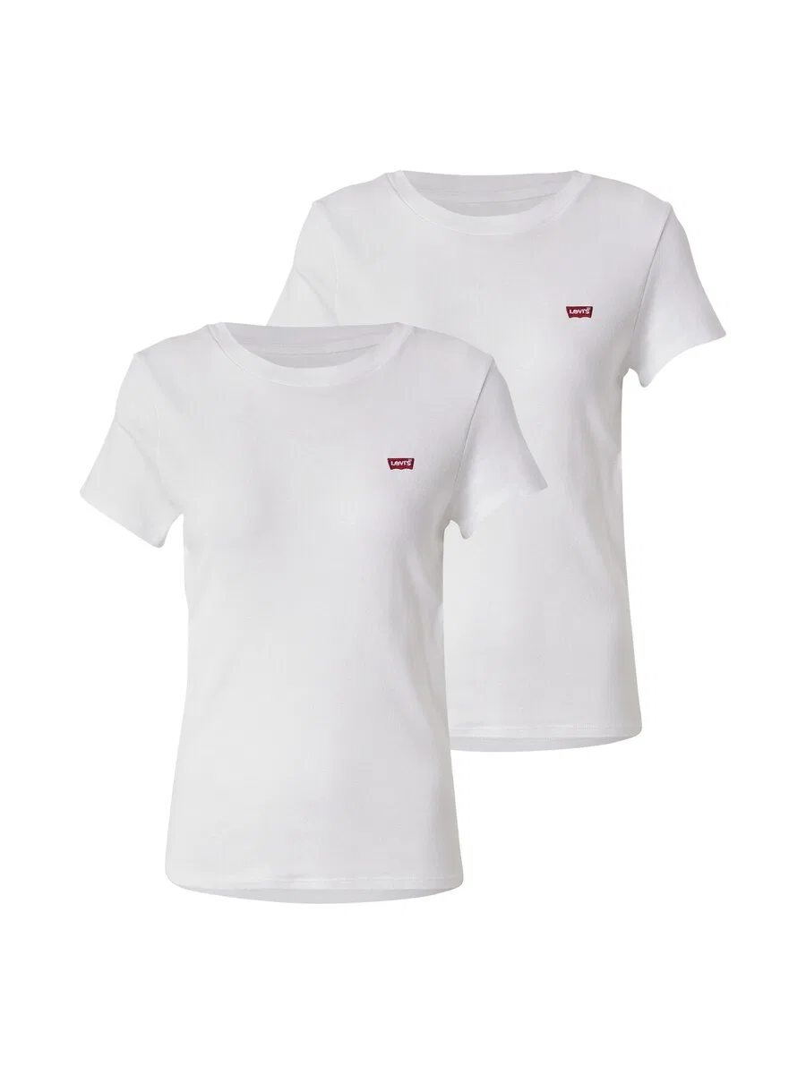 Комплект из двух футболок LEVI'S «Essential Tee» белого цвета