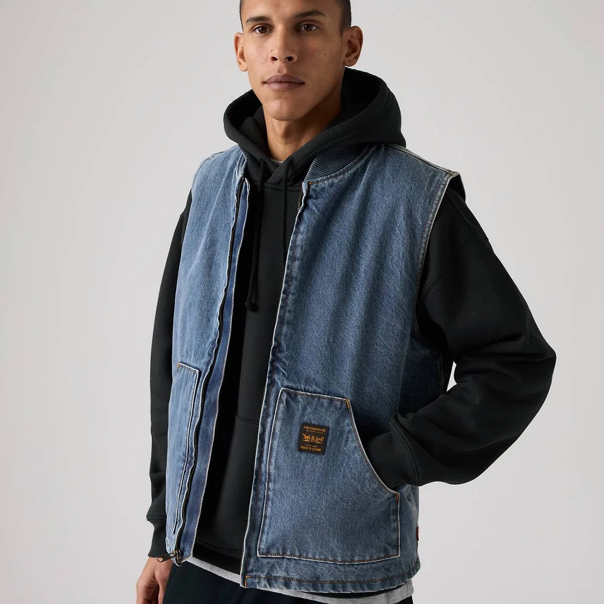 Жилет из джинсовой ткани Sansome Levi's, Get Involved Vest Fww - Medium Wash — фото 2