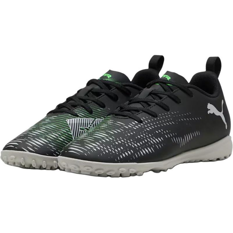PUMA FUTURE 8Play низкие детские футбольные бутсы black/cool light gray/neon green kids' — фото 4