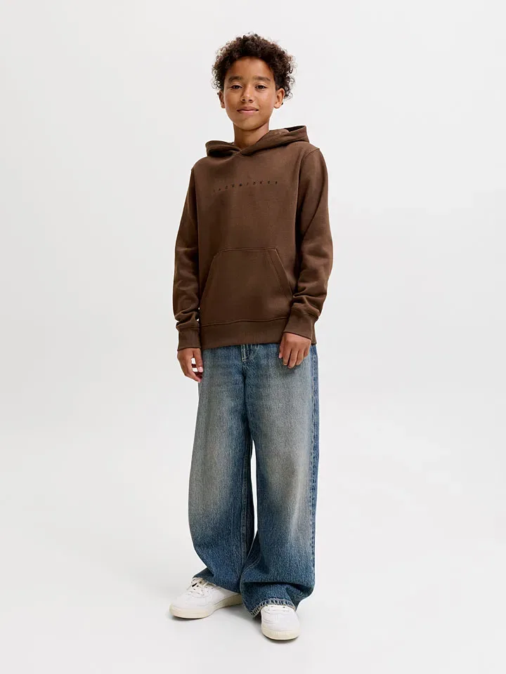 Худи с принтом Star Jack & Jones Junior, коричневый — фото 2