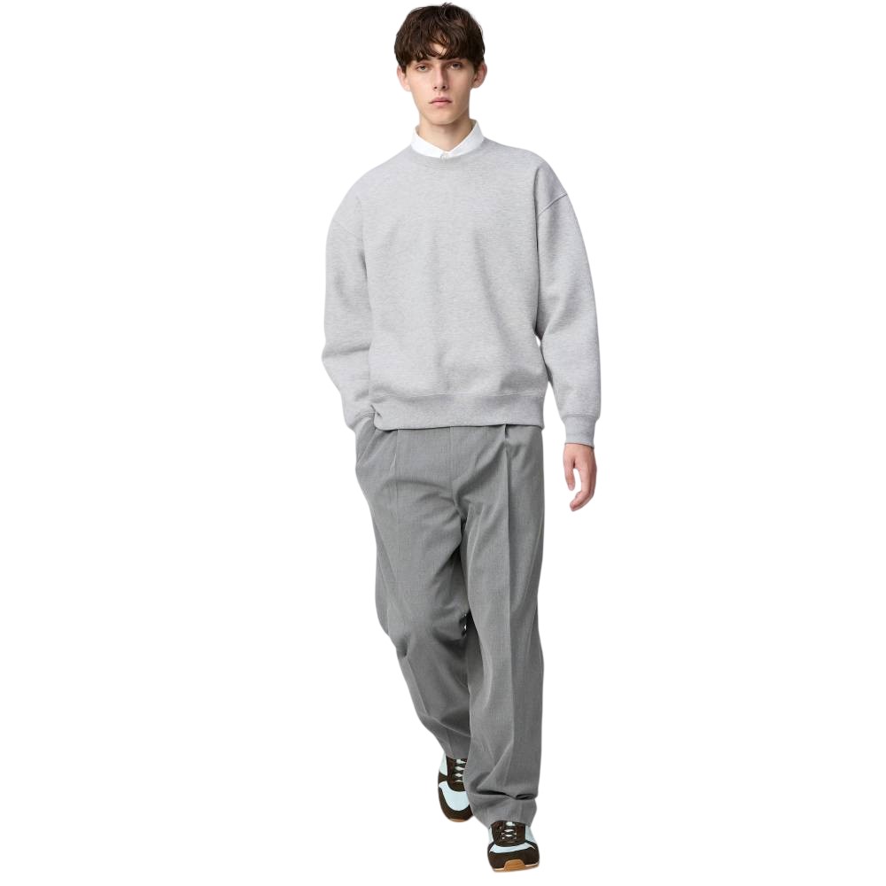 Свитшот Uniqlo Oversized Unisex, 03 серый — фото 3