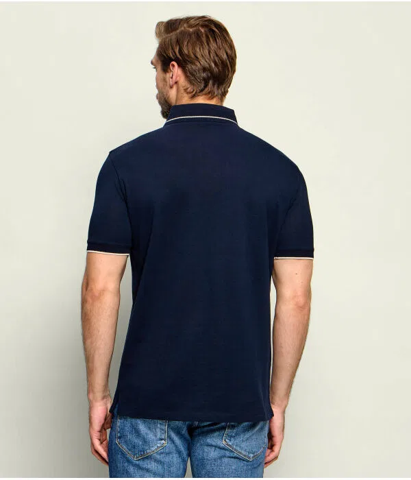 Мужское поло Regular Fit Emporio Armani, Blu Marino — фото 3