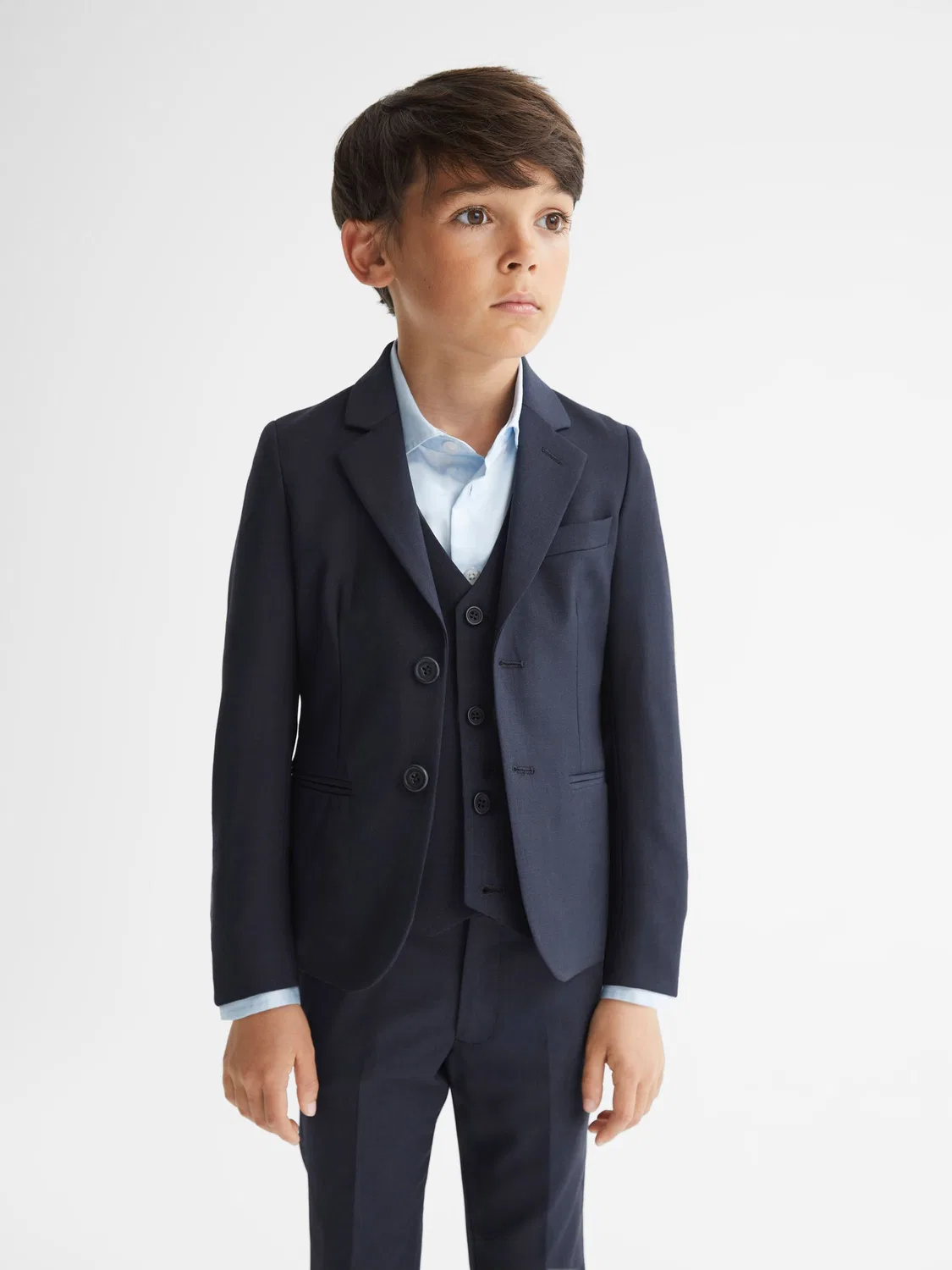 Блейзер Reiss Navy Hope, современная посадка, темно-синий