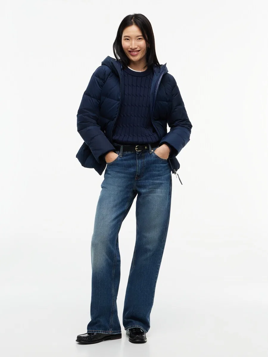 Зимняя куртка TOMMY HILFIGER темно-синего цвета — фото 4