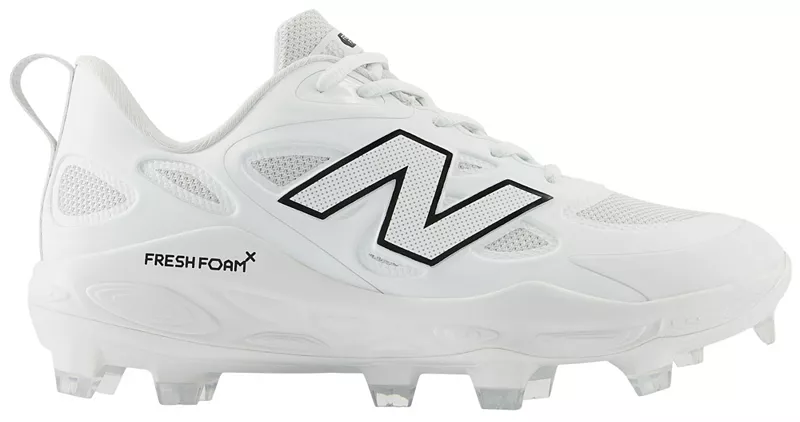 Женские формованные бутсы для софтбола New Balance Fresh Foam X VELO v4, белый/черный