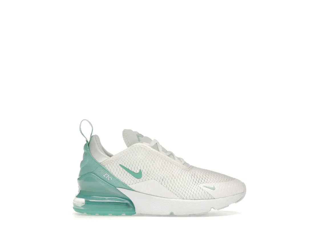 Детские кроссовки Lifestyle Nike Air Max 270, Summit White/Jade Ice/White/Emerald Rise