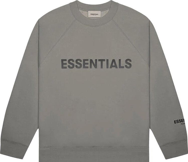 

Толстовка Fear of God Essentials Crewneck Sweatshirt 'Charcoal', серый