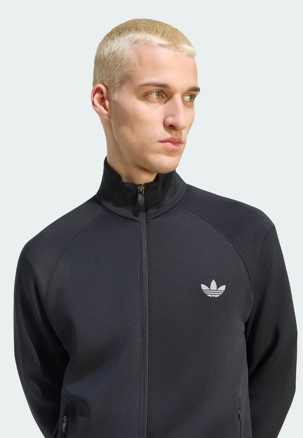 Толстовка на молнии Adidas Originals Trefoil Essentials черного цвета — фото 4