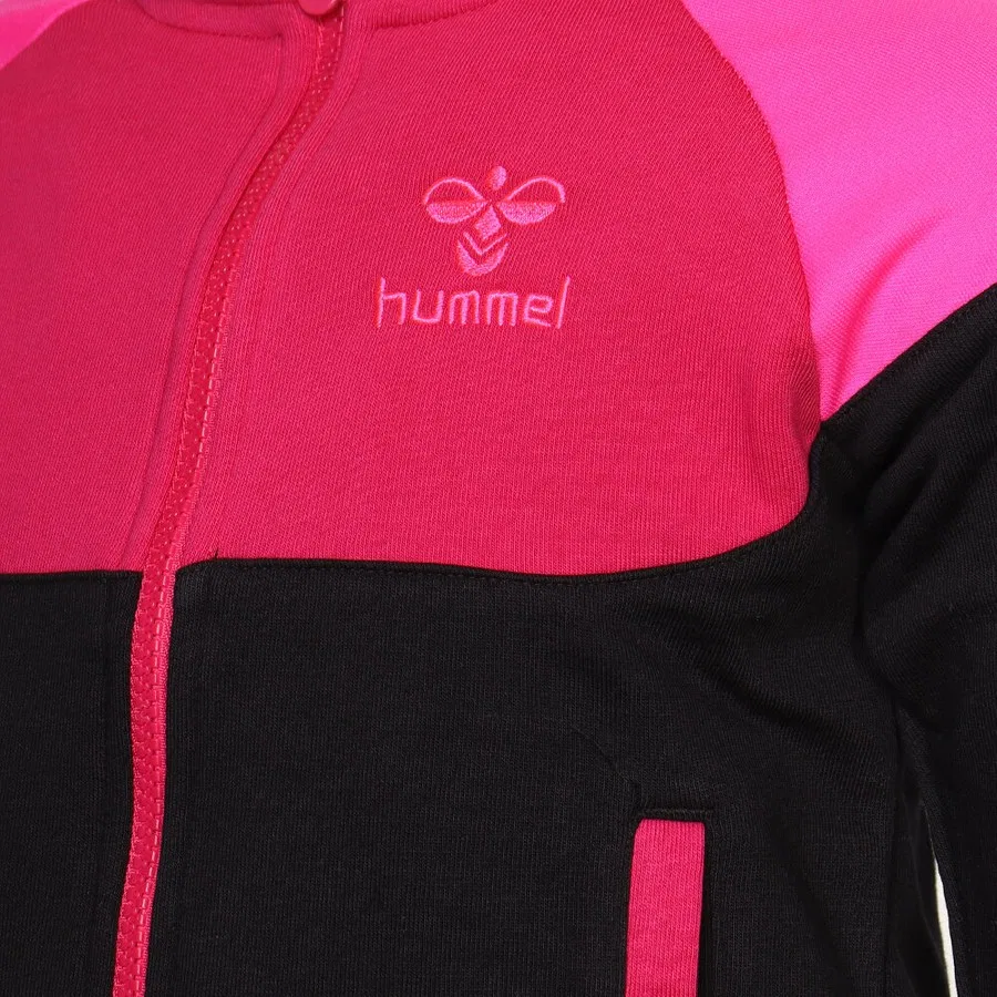 Детский свитшот с капюшоном и молнией Cırce Fermuarlı Hummel, Черный — фото 4
