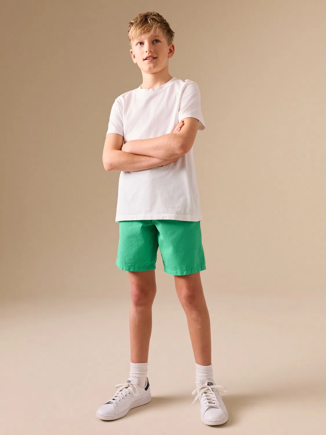 Шорты чинос Garment Washed Next, зеленый