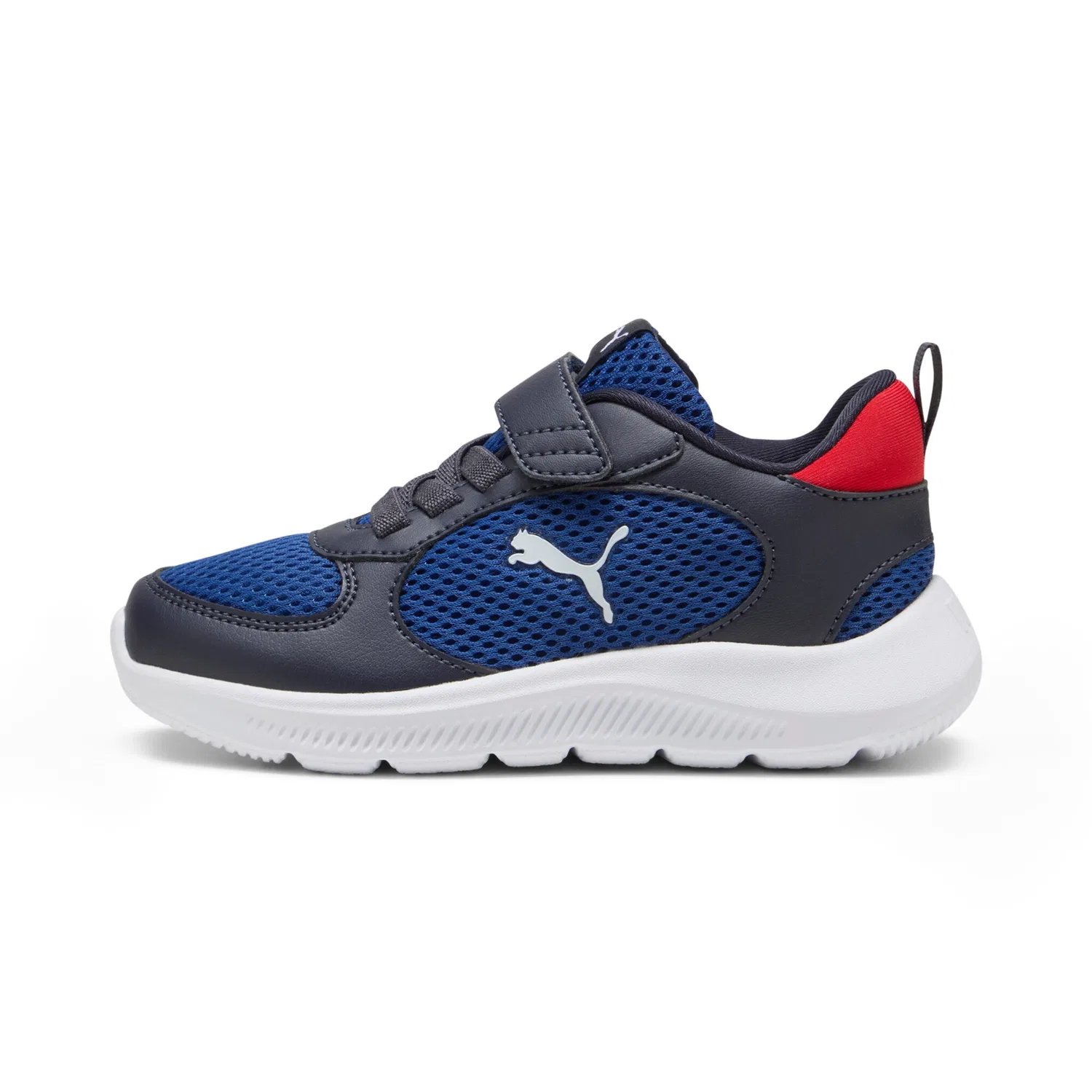 Детские кроссовки с комбинированной застежкой PUMA FUN RACER 2 AC PS, New Navy/PUMA White/Clyde Royal — фото 2