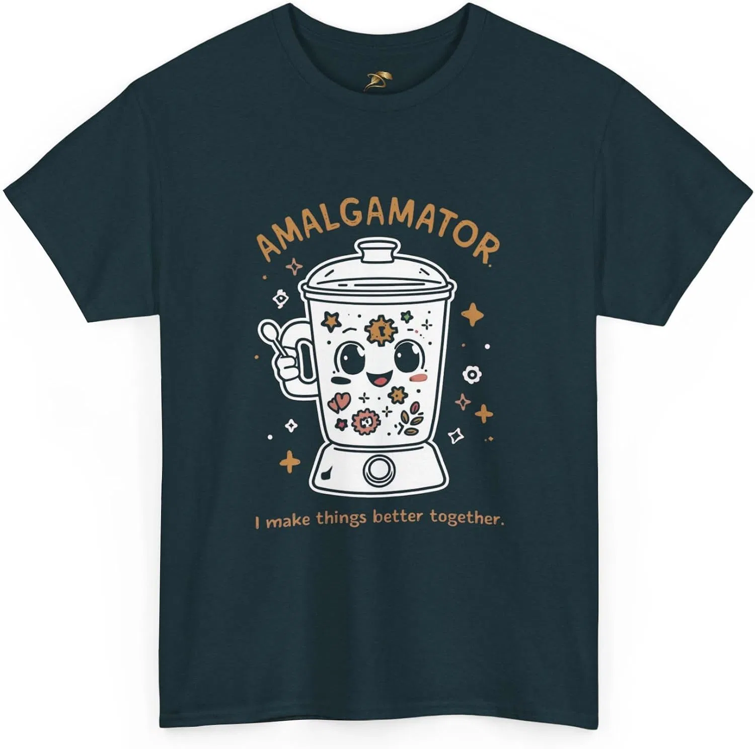 Женская футболка с графическим принтом Amalgamator T-Shirt, тёмно-синий