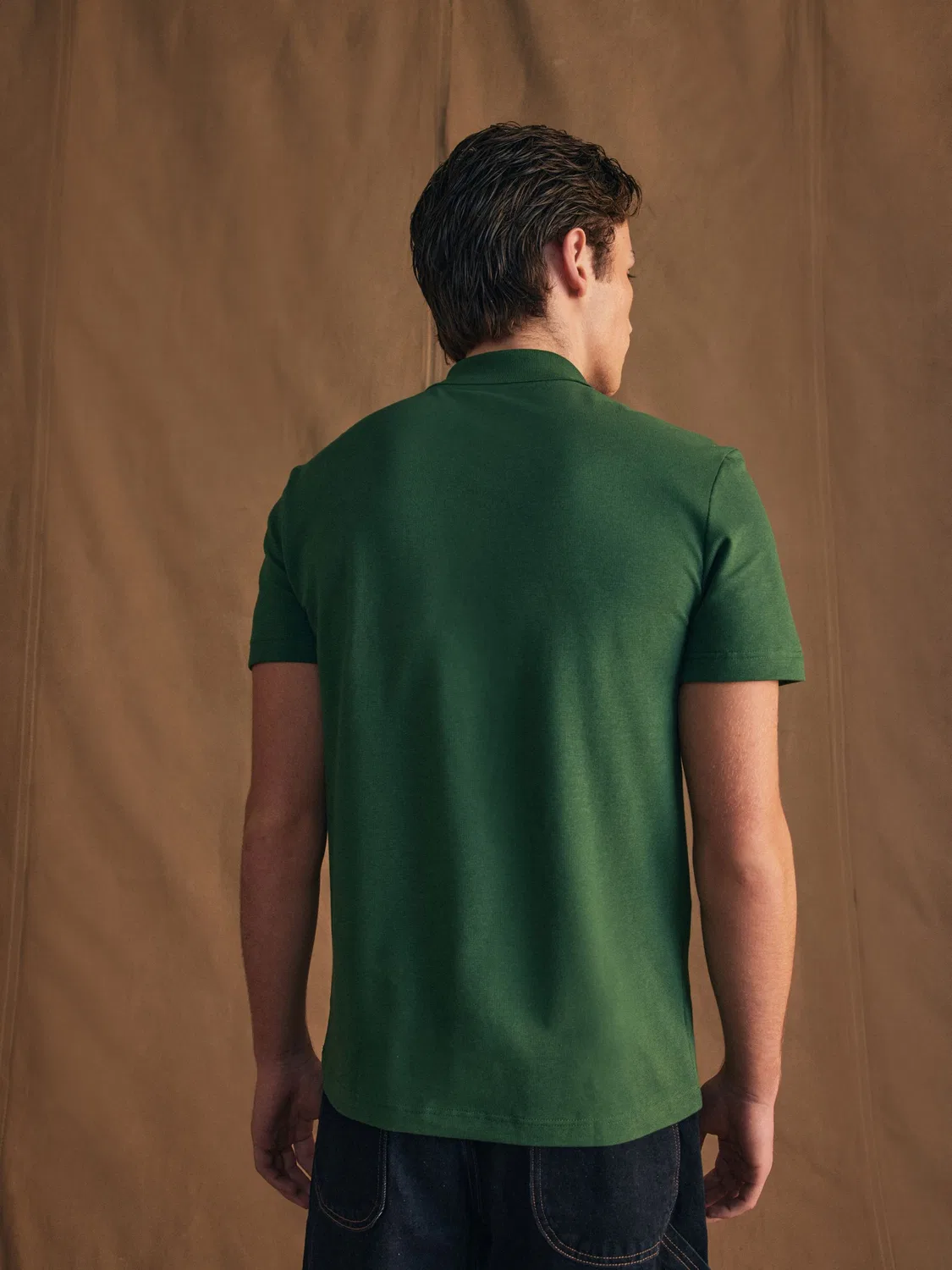 Зеленая рубашка-поло Lacoste стандартного кроя с короткими рукавами — фото 2