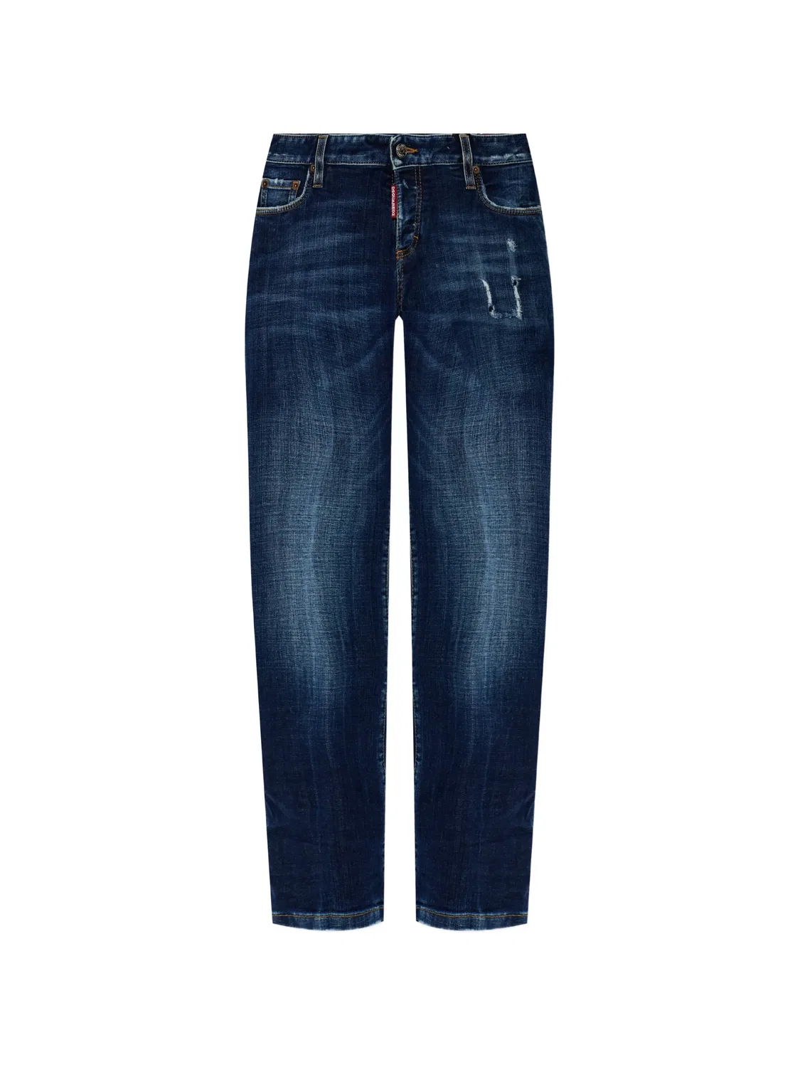 Брюки с эффектом потертости, синие DSQUARED2, синий