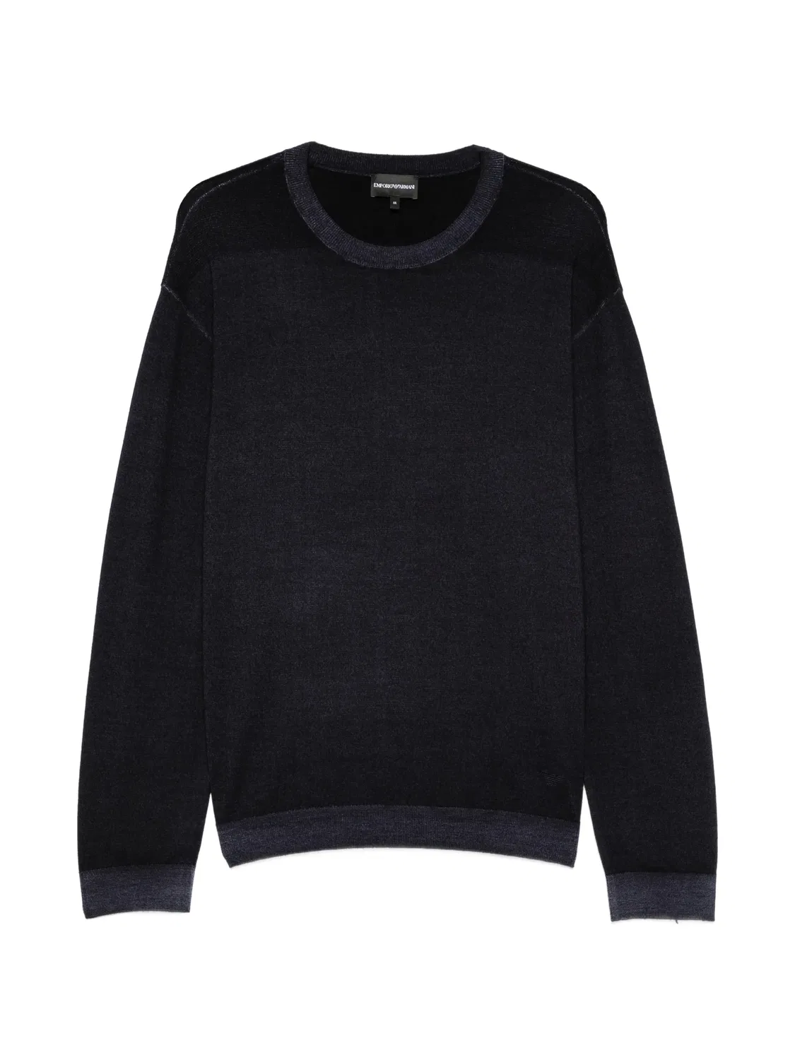 Свитер из вирджинской шерсти Emporio Armani, синий