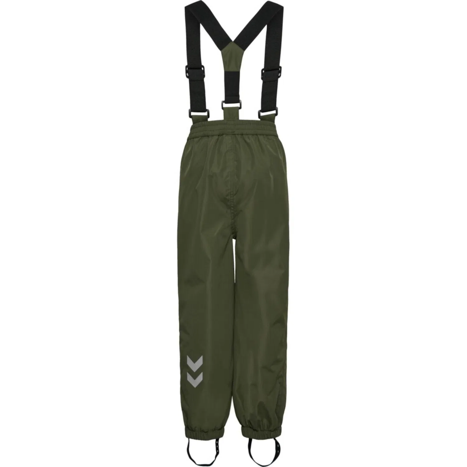 Детские дождевые штаны с подтяжками hmlMONSUN Tex Shell Pants Hummel, Olivgrun — фото 2
