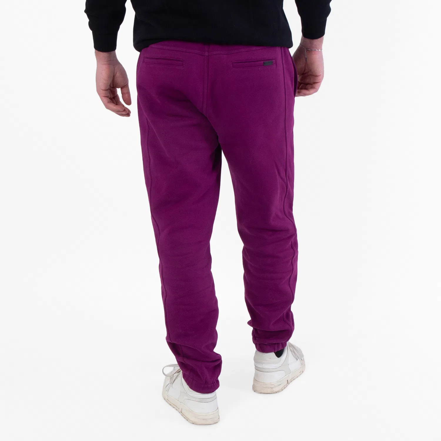 Брюки спортивные из хлопка с вышитым логотипом Saint Laurent, Fuchsia — фото 4