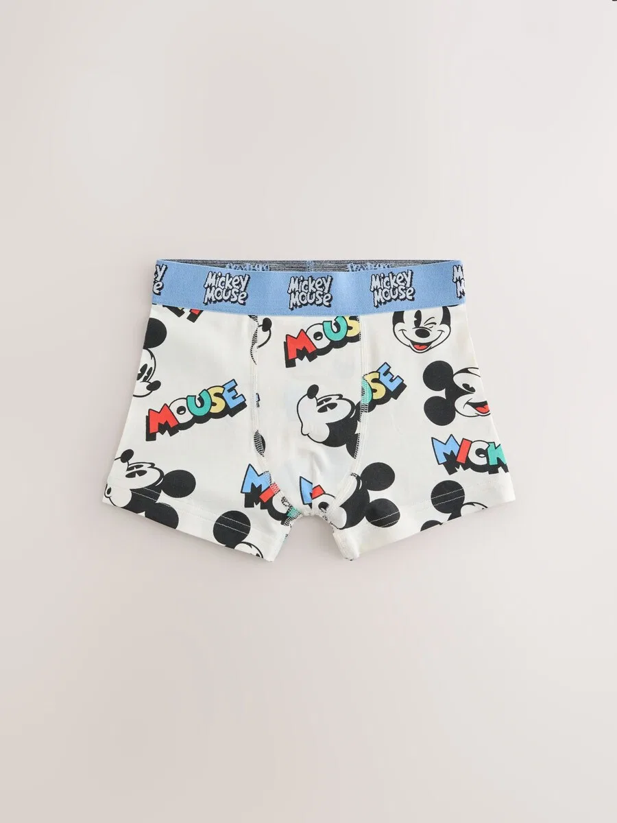 Трусики Next Underpants «Микки Маус» в пастельно-голубом, светло-голубом и белом цветах — фото 3