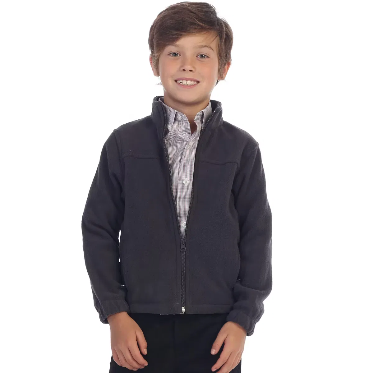Куртка на молнии Polar Fleece GIOBERTI, heather charcoal — фото 2