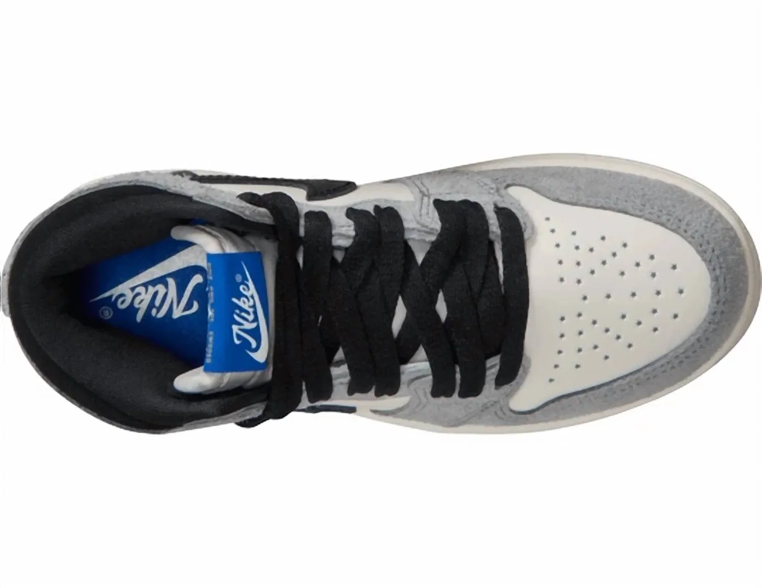 Детские кроссовки Jordan 1 Retro High OG All-Star, Grey/ Black-Sail-Game Royal — фото 3