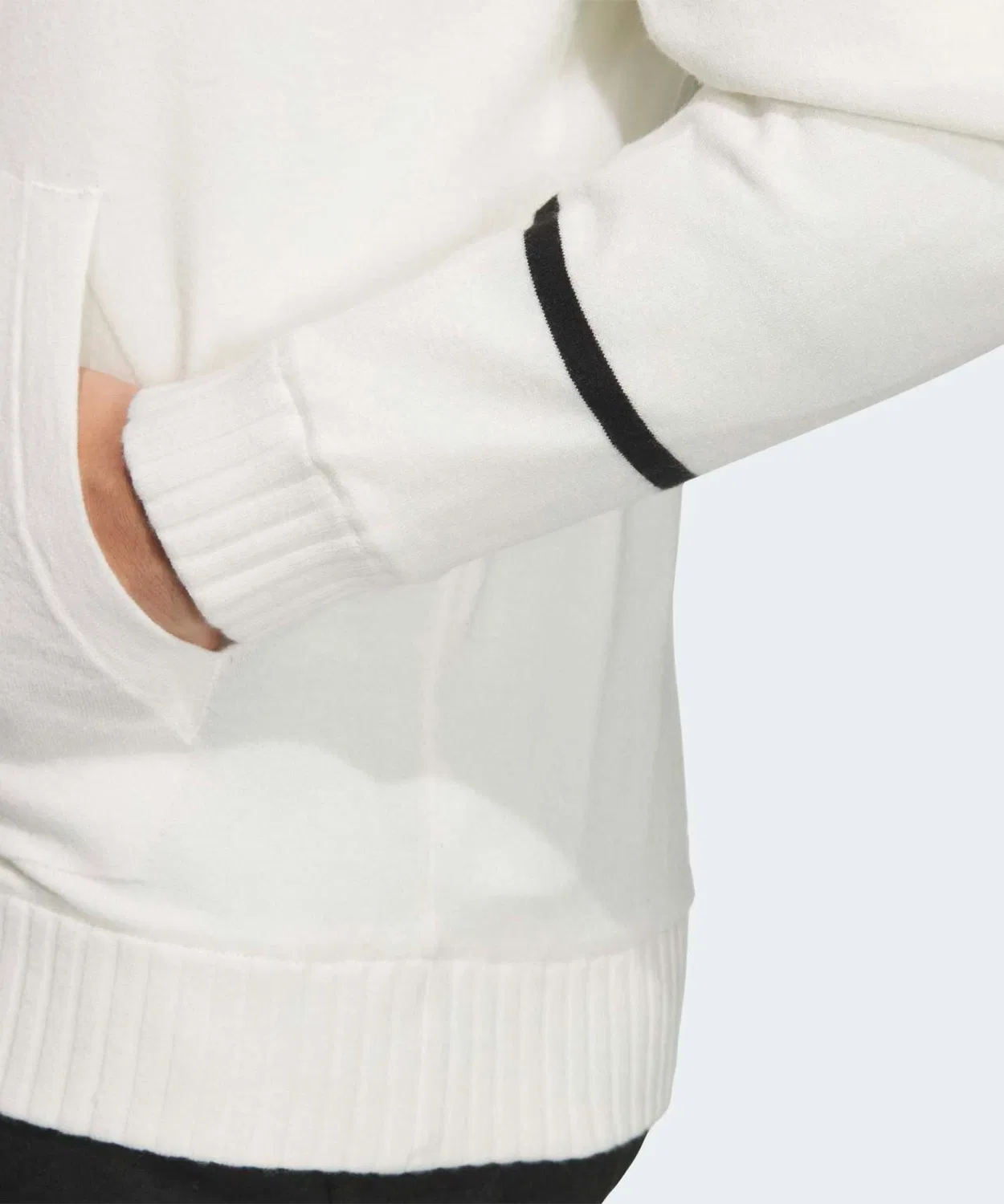 Мужское ветрозащитное флисовое полупальто с полной застежкой-молнией Adidas Golf, Off White — фото 4