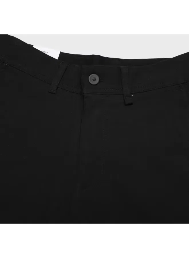Брюки прямые с минималистичным дизайном Zara, черный — фото 4