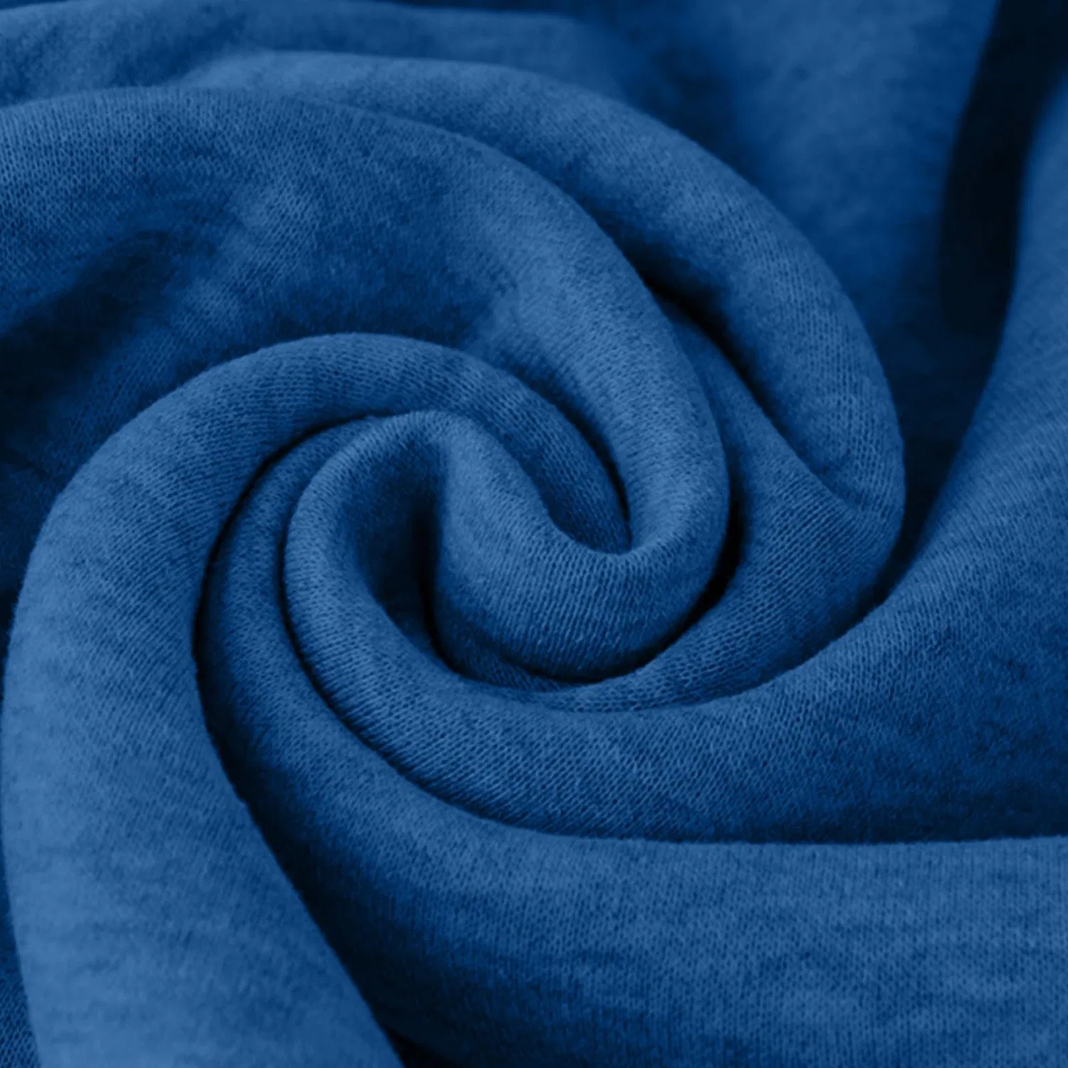 Женский свитшот с круглым вырезом и длинным рукавом из флиса, Blue — фото 4
