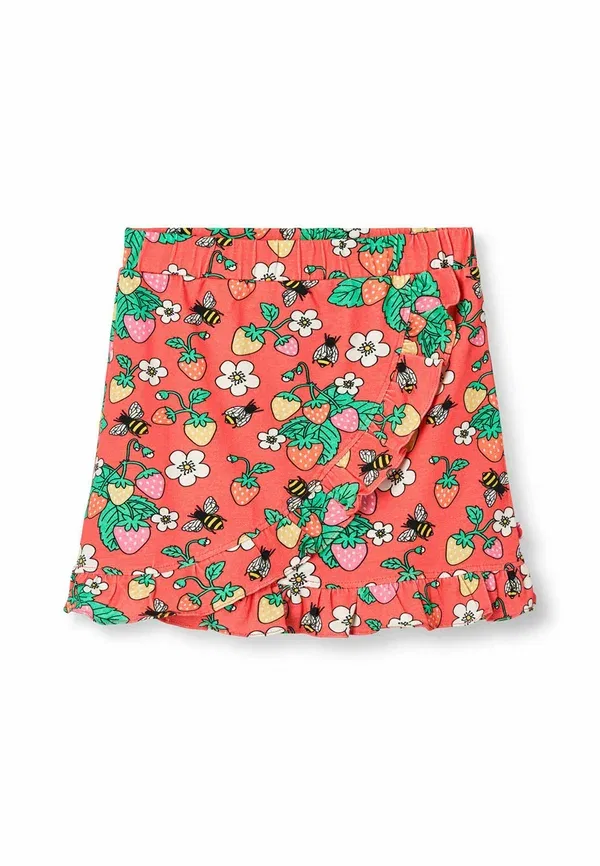 Юбка хлопковая A-line Skirt Smafolk, Pink Punch, розовый — фото 2