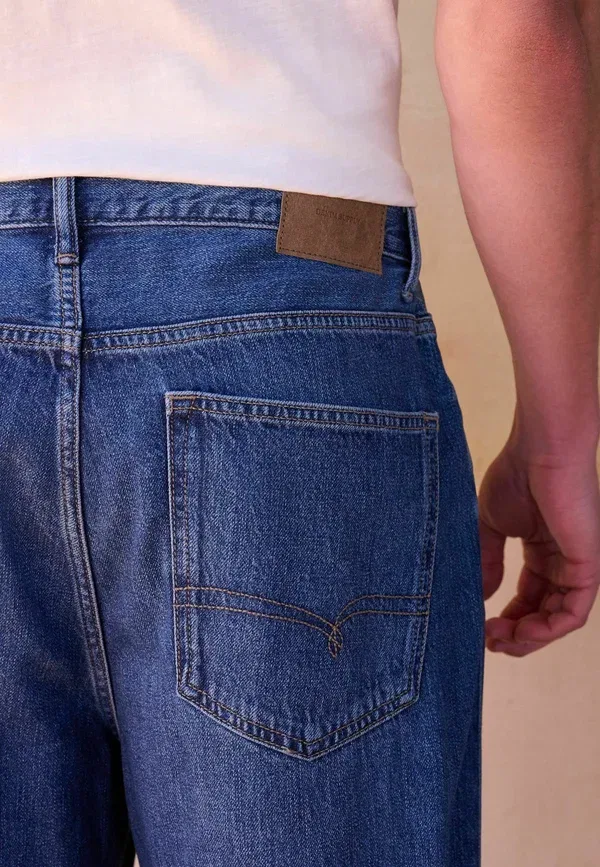 Джинсы из хлопка Relaxed fit jeans Next, dark blue, темно-синий — фото 4