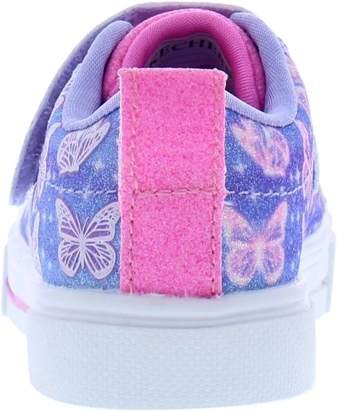 Детские кроссовки для девочек Twinkle Ombre Flutter Skechers, Lavender/Multicolored-Multi-Colored — фото 3