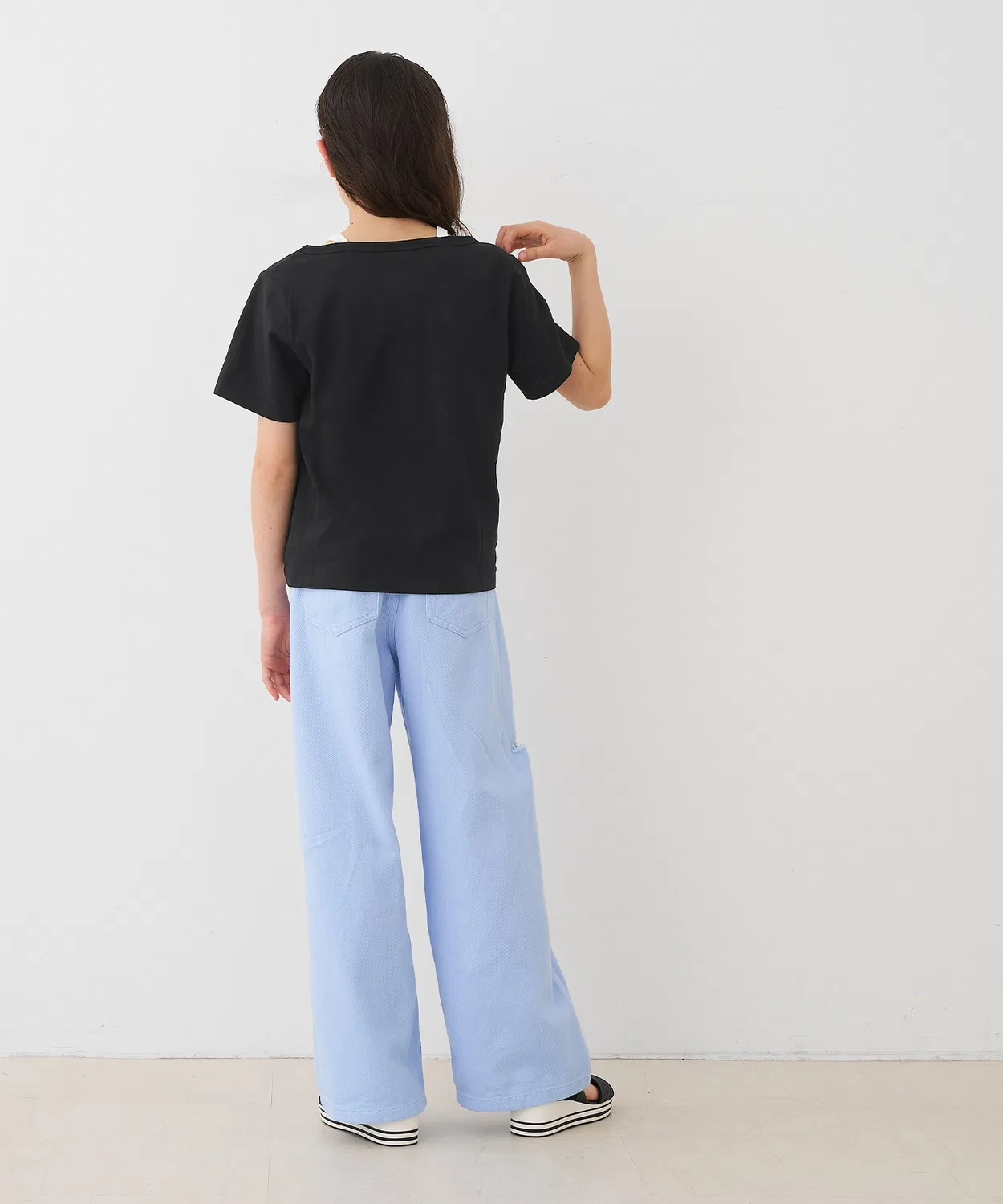Coca（coca） Детская футболка с длинным рукавоми принтом, Layered T-Shirt, coca, Black — фото 4