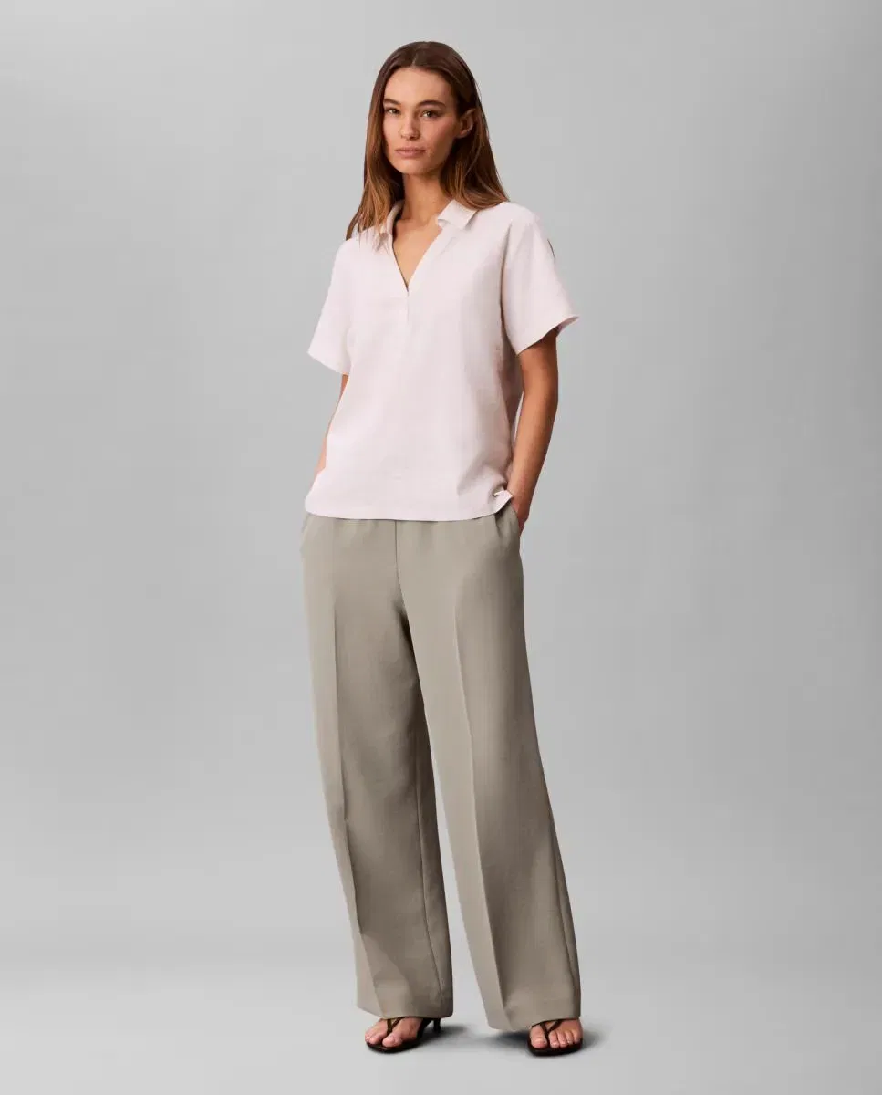 Женские брюки из саржи Calvin Klein, Gris — фото 3