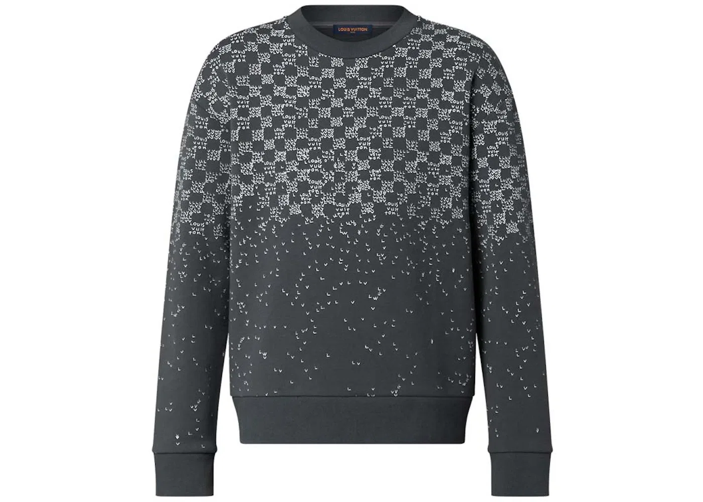 Мужской свитшот с принтом Damier Spread Louis Vuitton, Grey