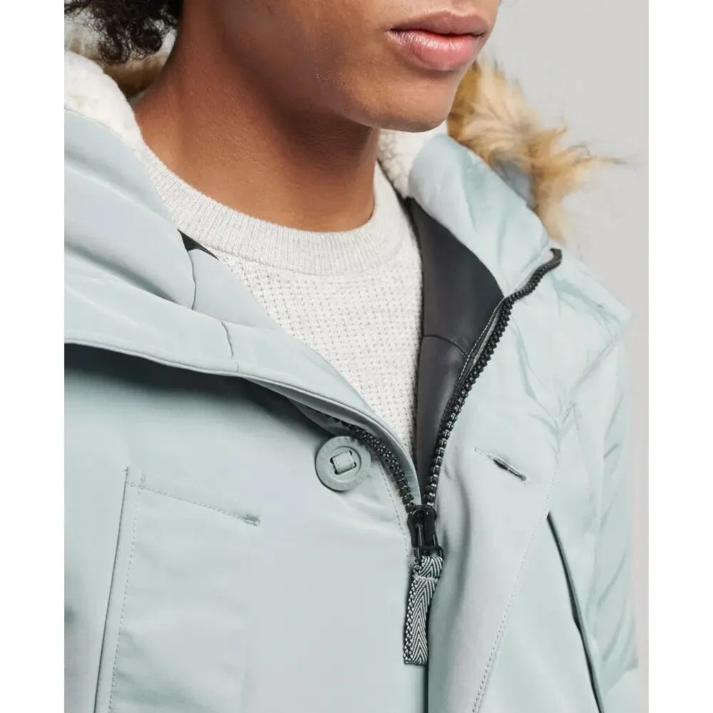 Мужская парка с капюшоном Everest Superdry, Blau — фото 4