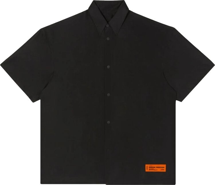 

Рубашка Heron Preston Errythang Bowling Shirt 'Black/White', черный