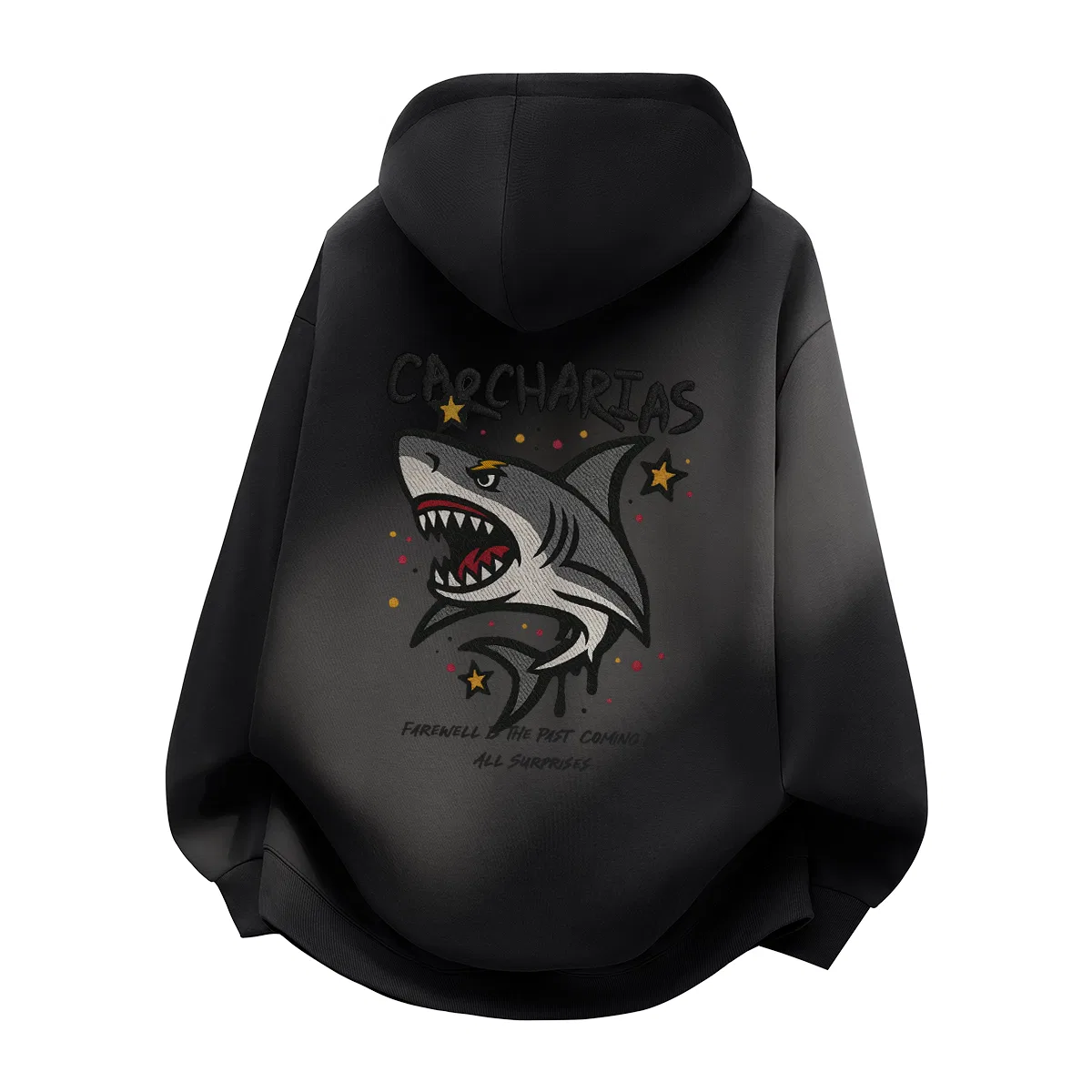 Детское худи с капюшоном с принтом Star Shark MINISO, Black